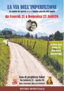 Ritiro La via dell’imperfezione